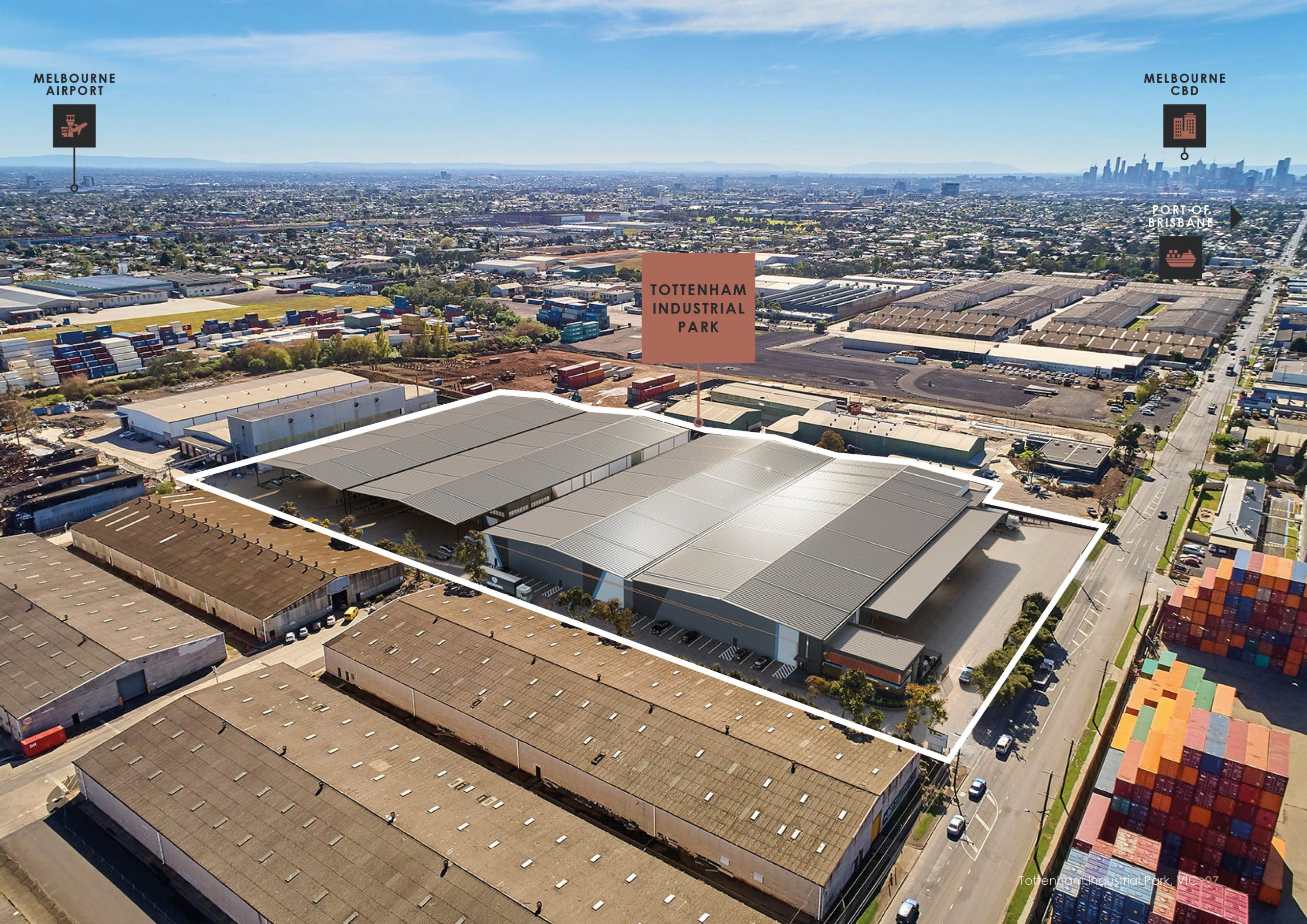 Tottenham Industrial Park aerial