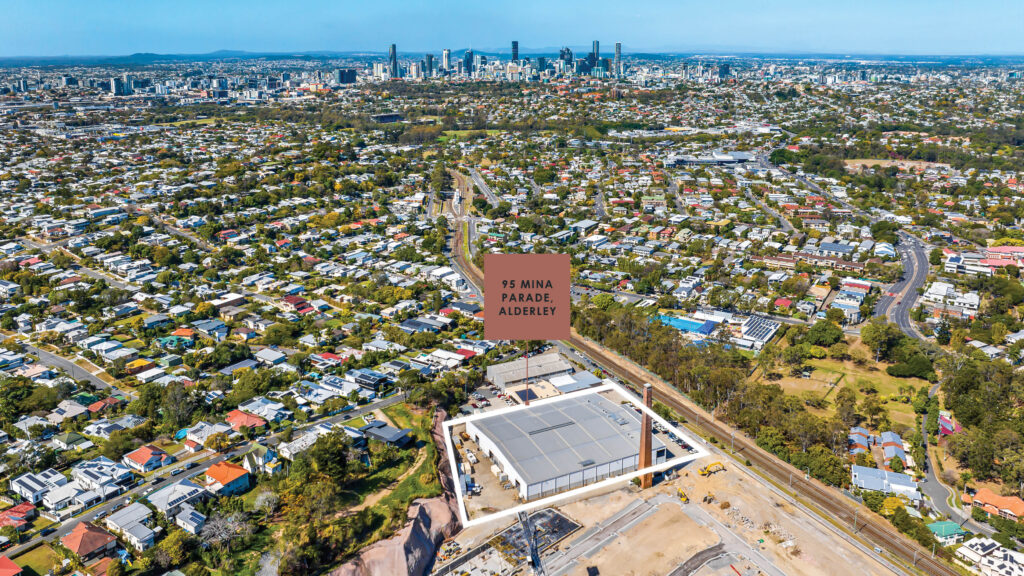 Aerial view of 95 Mina Parade, Alderley